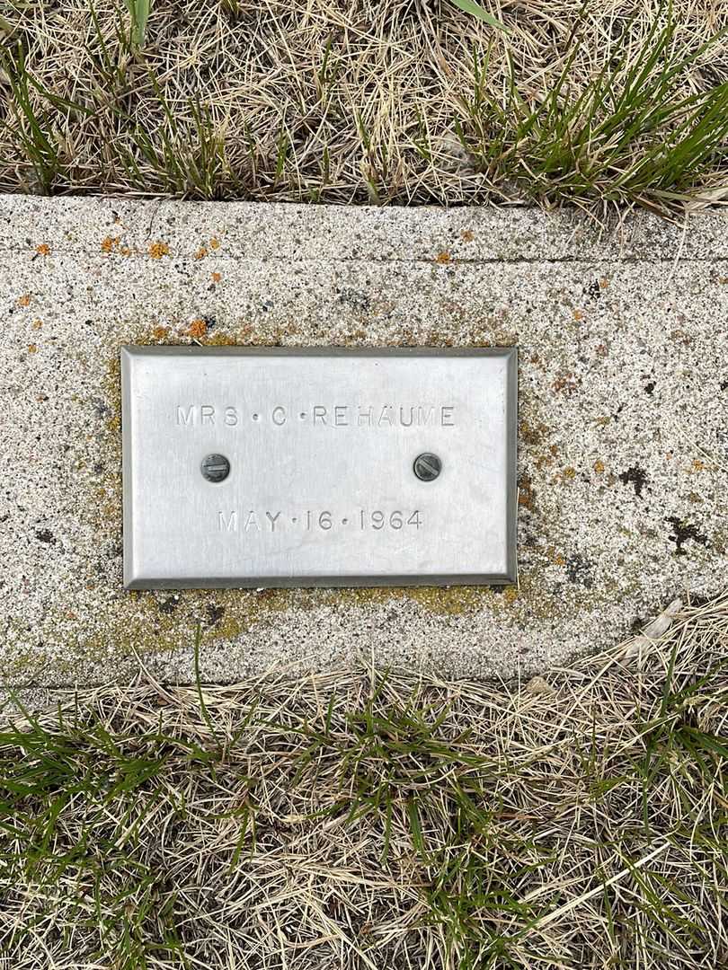 Missus/Madam Anne Cathie Rehaume's grave. Photo 1