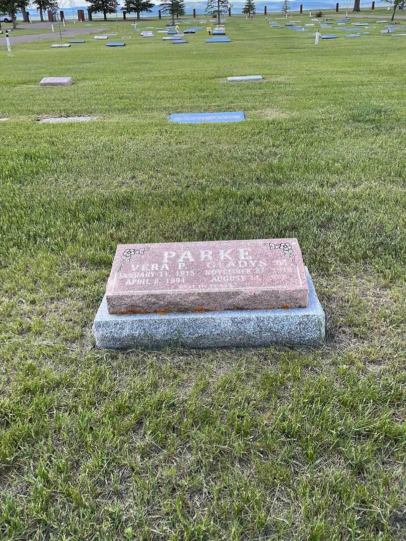 Vera Pearl Parke's grave. Photo 2