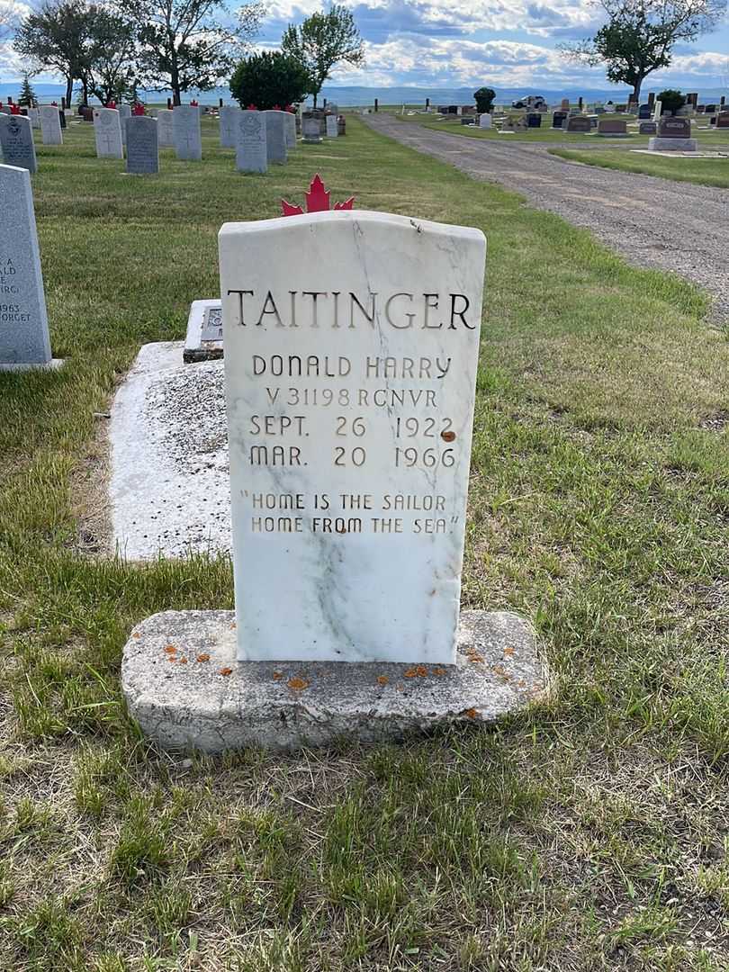 Donald Harry Taitinger's grave. Photo 2