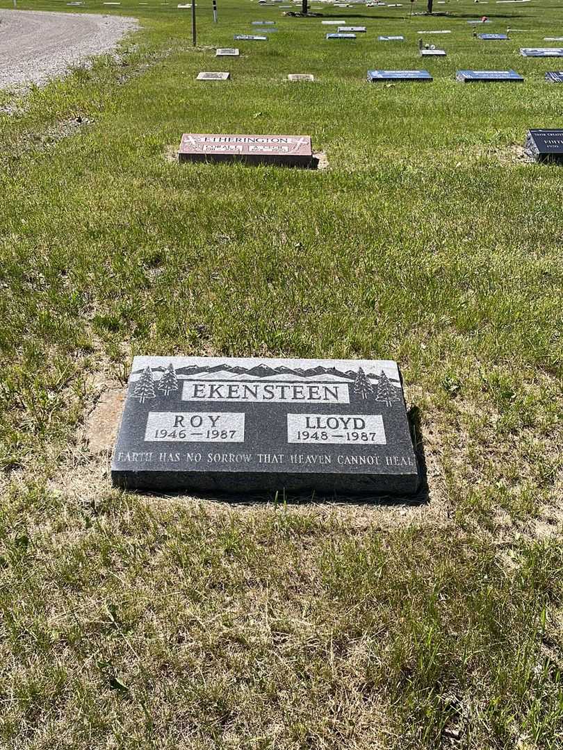 Lloyd Eric Ekensteen's grave. Photo 2
