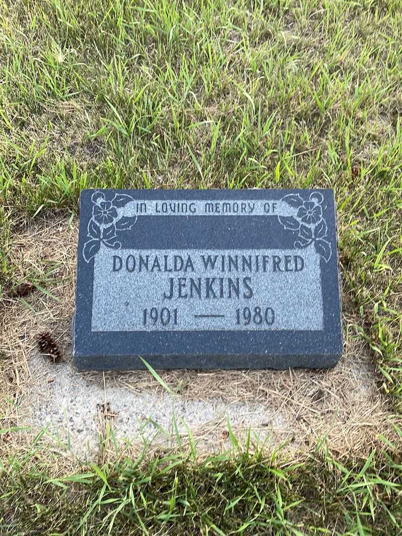 Donalda Winnifred Jenkins's grave. Photo 1