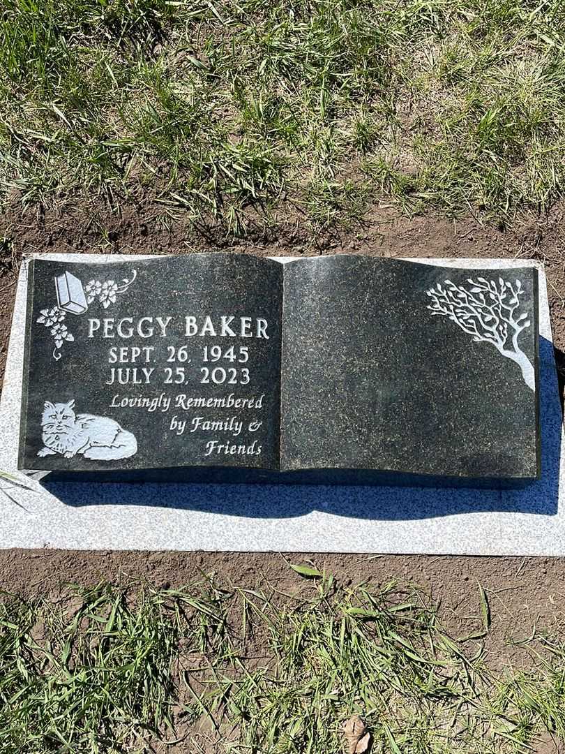 Margaret A. "Peggy" Baker's grave. Photo 1