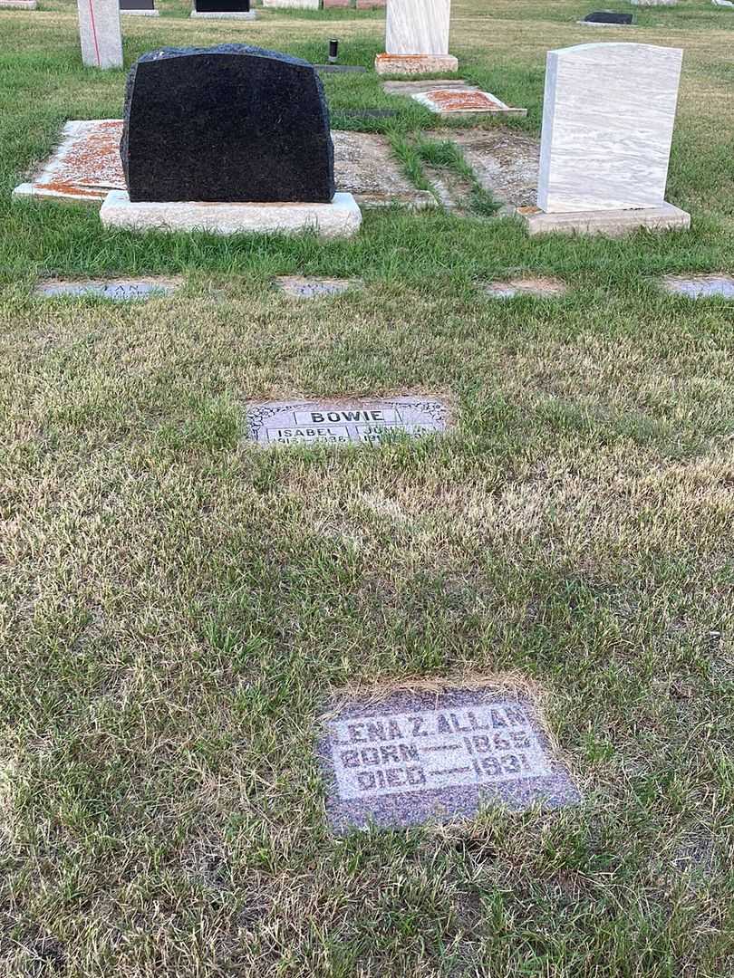 Lena Z. Allan's grave. Photo 2