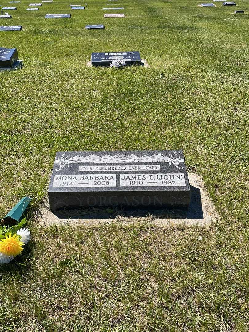 James Edgar "John" Yorgason's grave. Photo 2