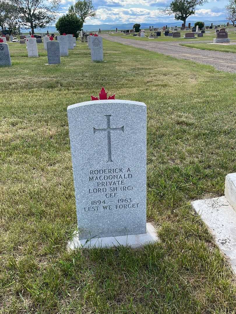 Roderick Alexander MacDonald's grave. Photo 2