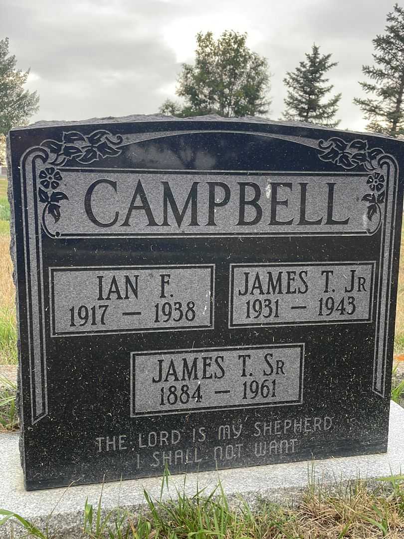 James T. Campbell Senior's grave. Photo 1