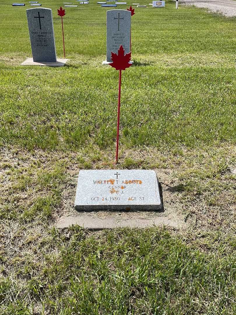 Walter Thomas Abbott's grave. Photo 2