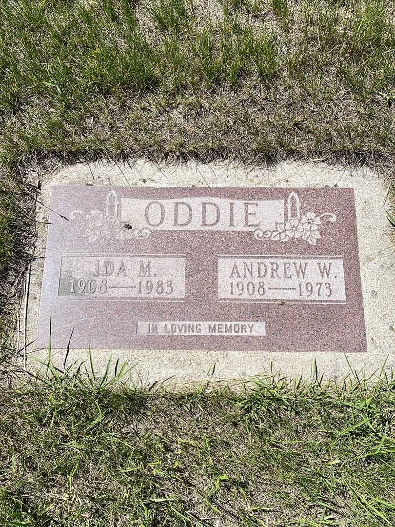 Andrew William Scottie Oddie's grave. Photo 1