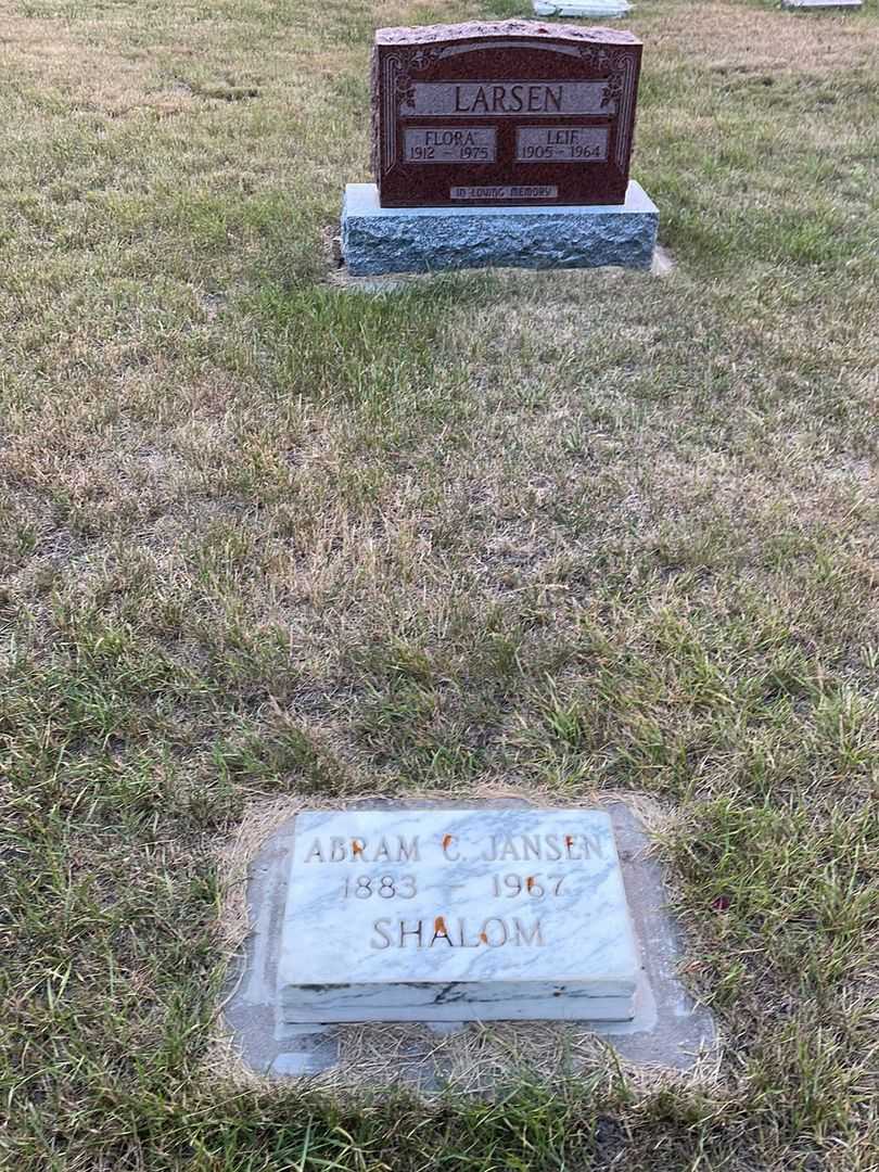 Abram Carl Jansen's grave. Photo 2
