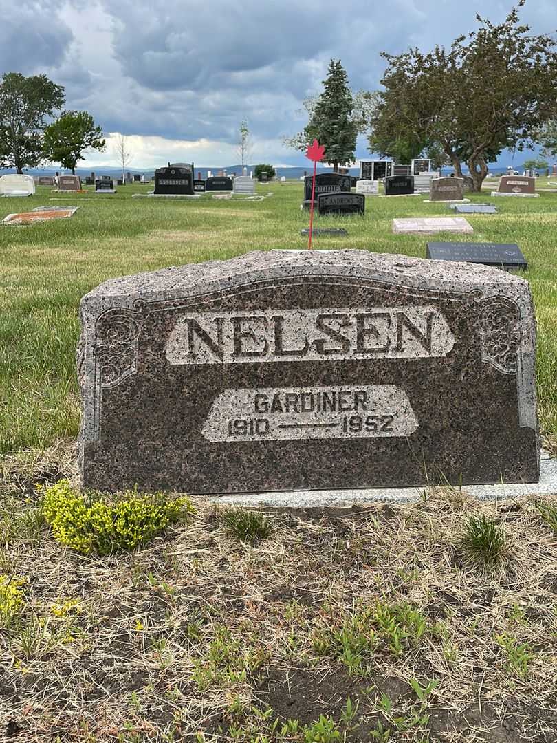 Gardiner Nelsen's grave. Photo 1