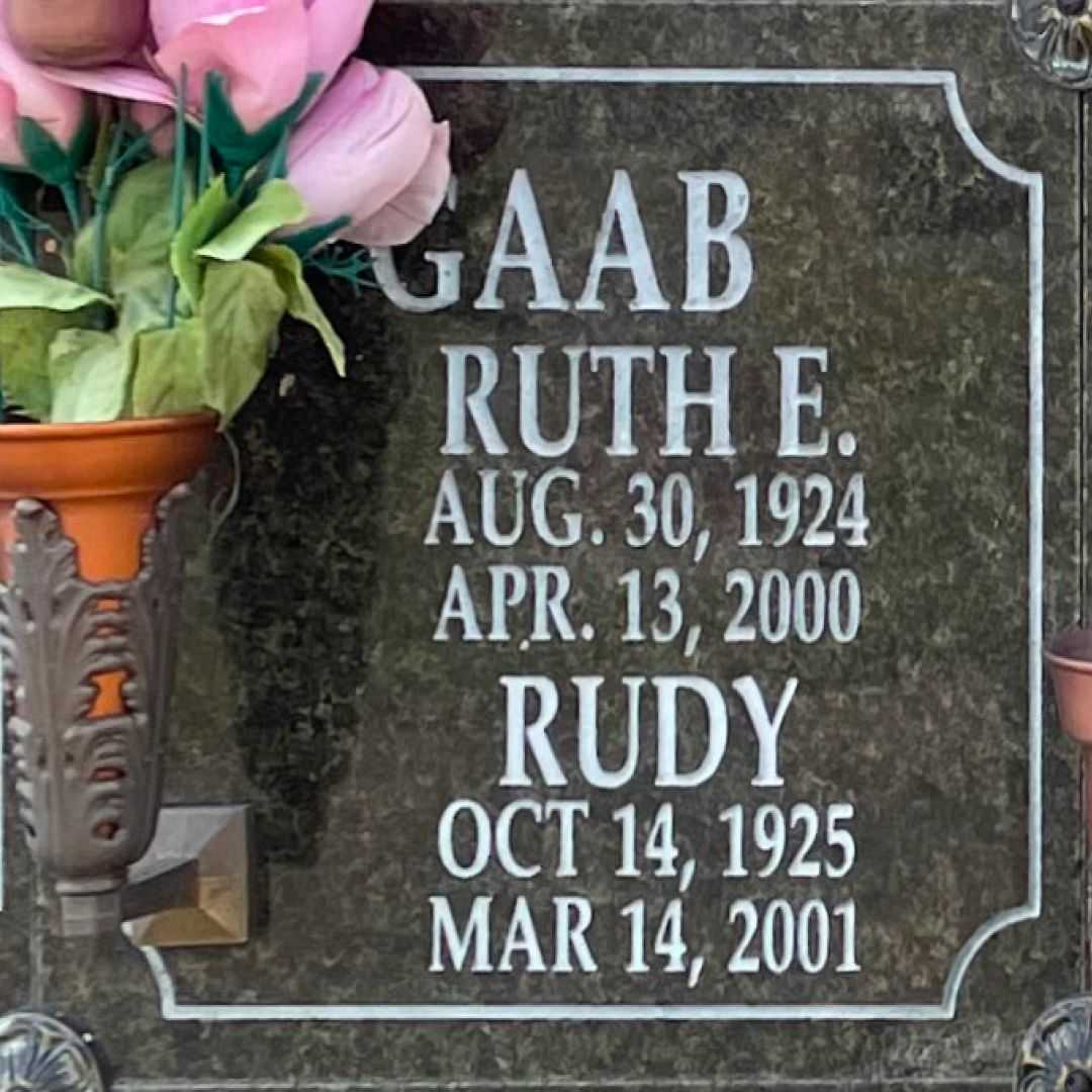 Rudy Gaab's grave