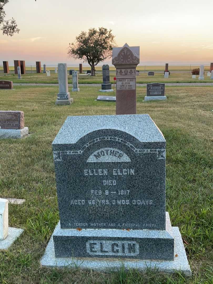 Ellen Elgin's grave. Photo 2