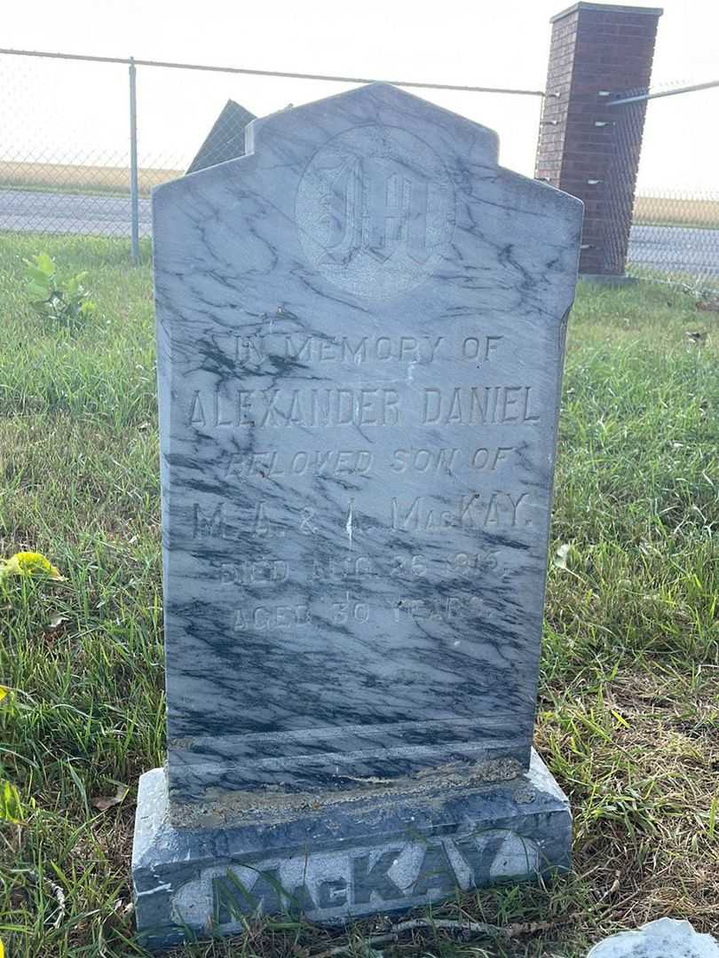 Alexander Daniel MacKay's grave. Photo 3