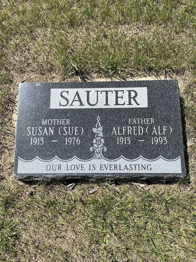 Alfred "Alf" Sauter's grave. Photo 1
