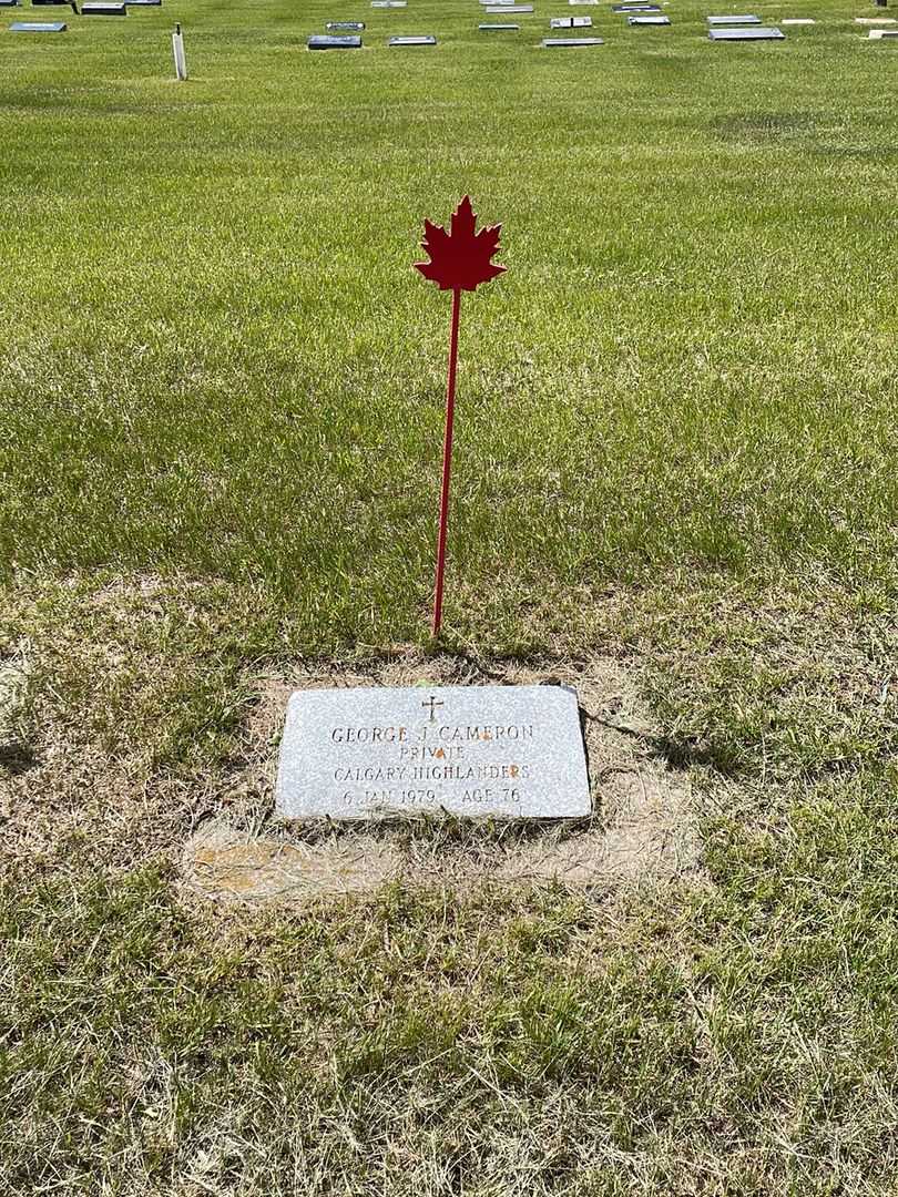 George John Cameron's grave. Photo 2