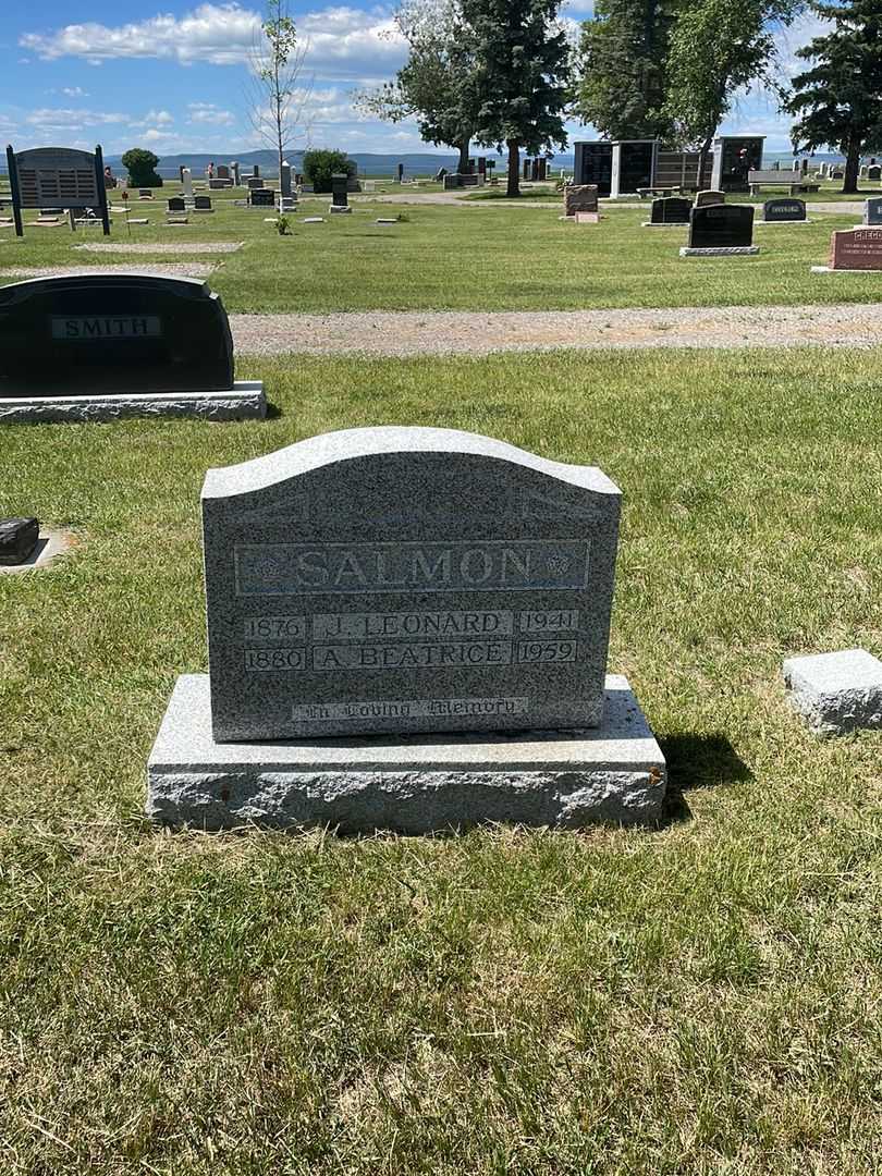 John Leonard Salmon's grave. Photo 2