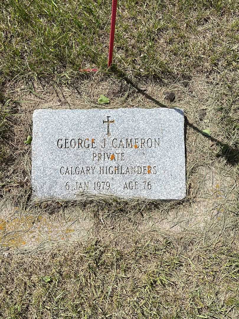 George John Cameron's grave. Photo 1