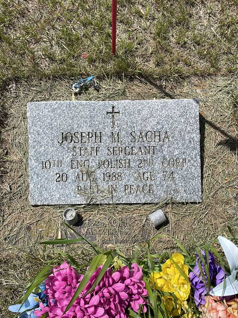Joseph Marian Sacha's grave. Photo 1