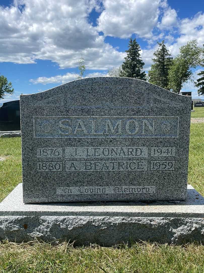 John Leonard Salmon's grave. Photo 1
