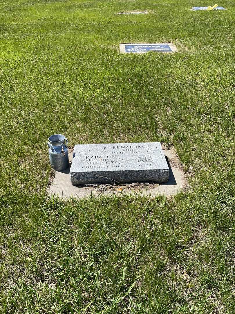 Anastia Mabel "Nastia" Kabatoff's grave. Photo 2