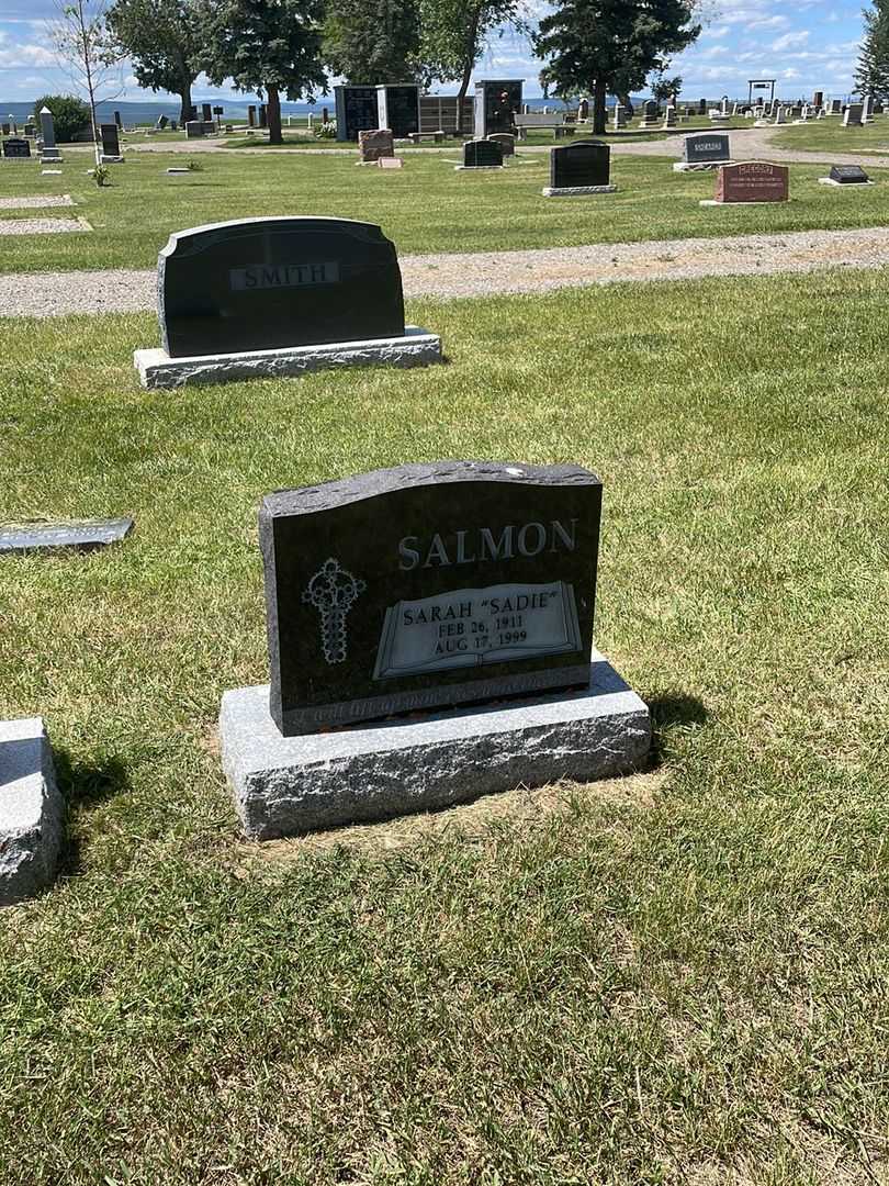 Sarah Sunshine "Sadie" Salmon's grave. Photo 2