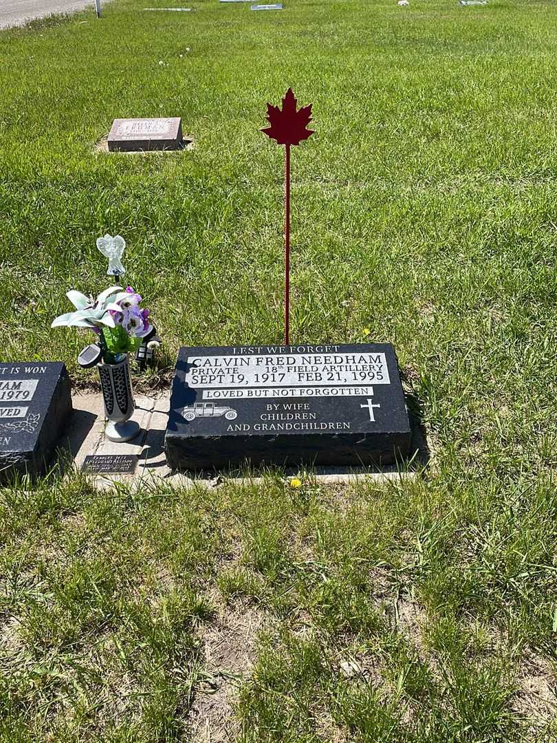 Calvin Frederick "Fred" Needham's grave. Photo 2