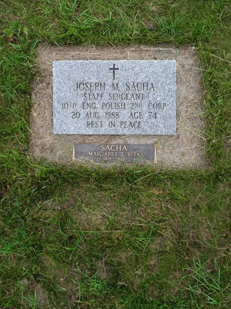 Joseph Marian Sacha's grave. Photo 3