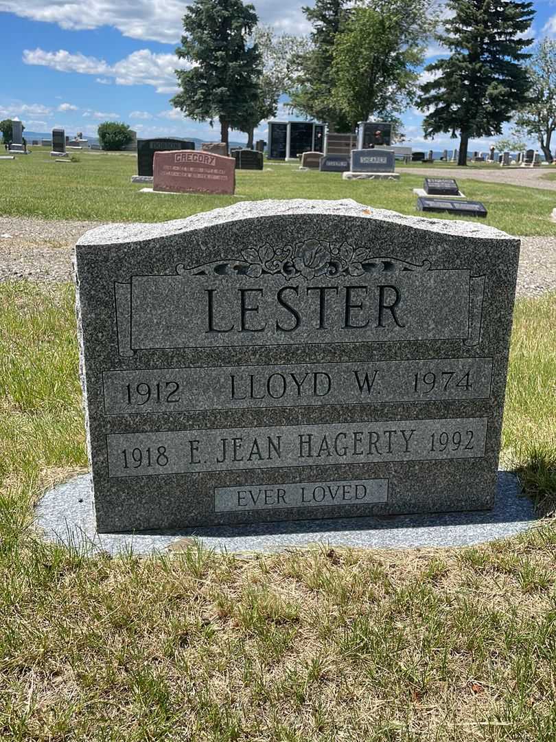 Ethel Jean Hagerty Lester's grave. Photo 1