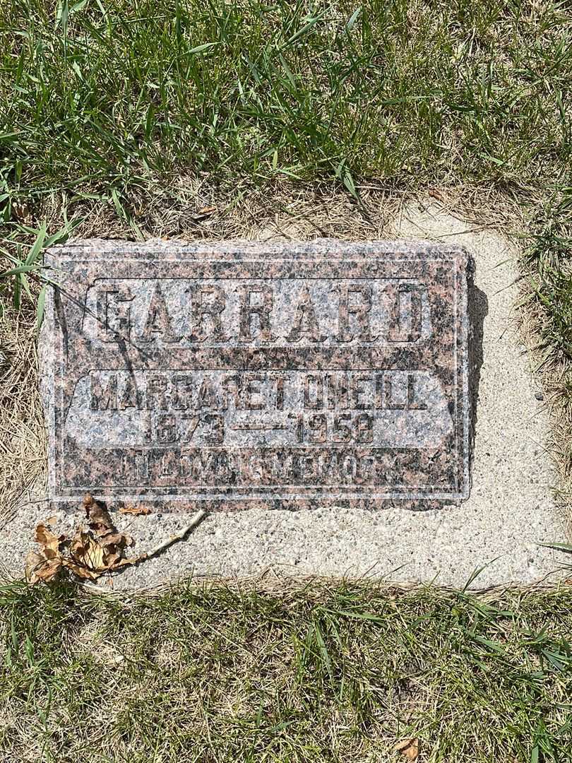 Margaret O'Neill Garrard's grave. Photo 1