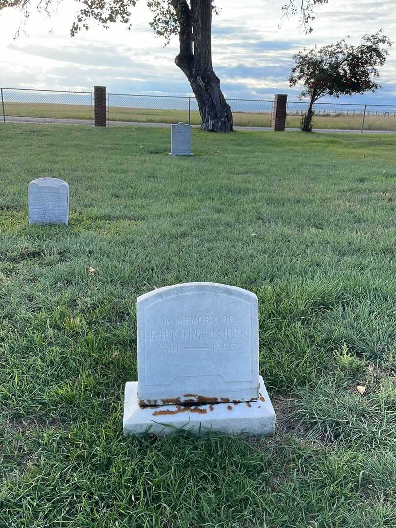 Christina Matilda Dahlin's grave. Photo 2