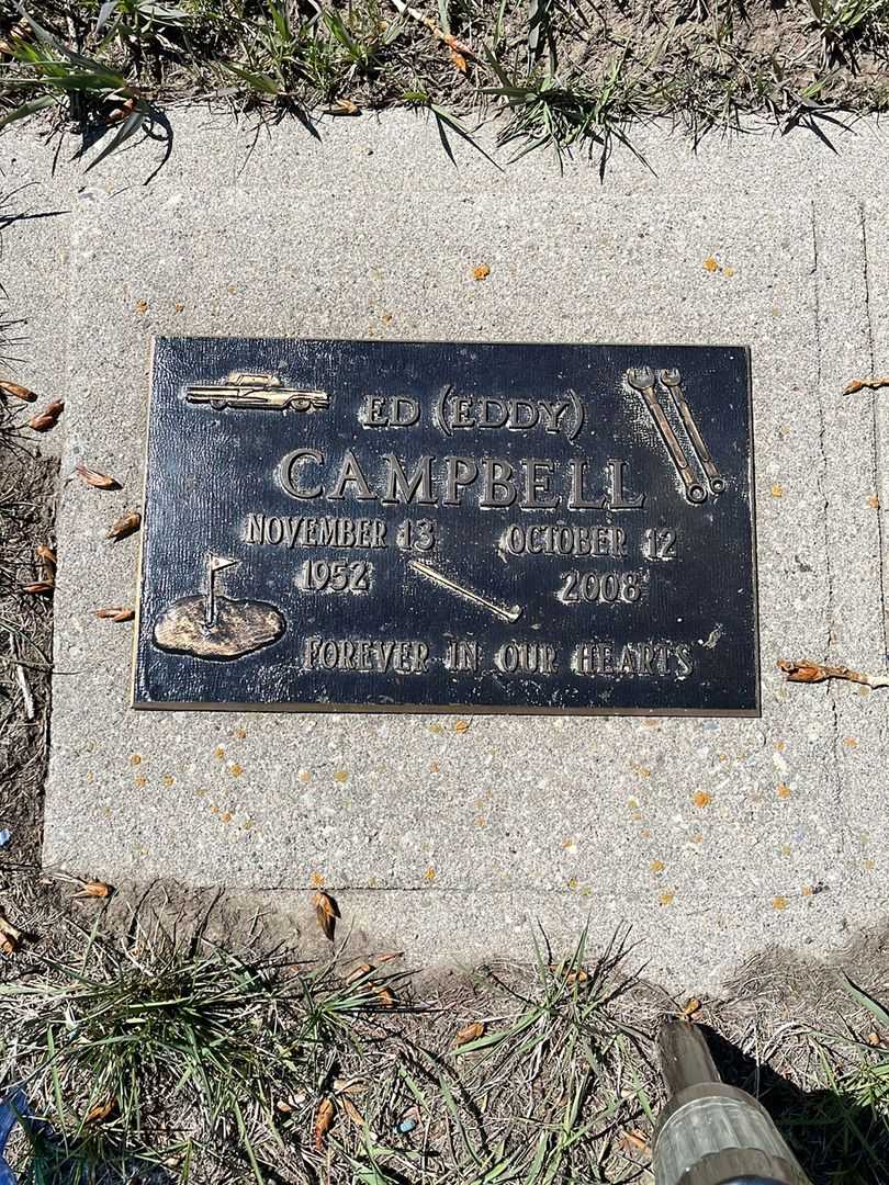 Edwin Austin "Eddy" Campbell's grave. Photo 1