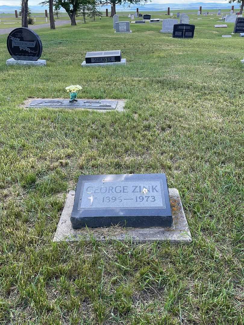 George Zink's grave. Photo 2