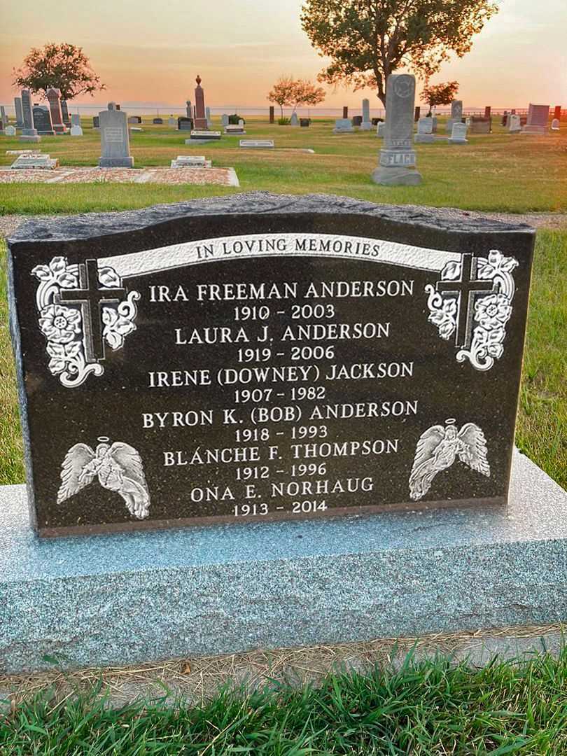 Irene Gladys Downey Jackson Anderson's grave. Photo 4