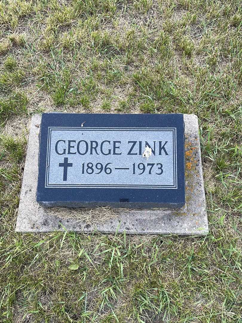 George Zink's grave. Photo 1