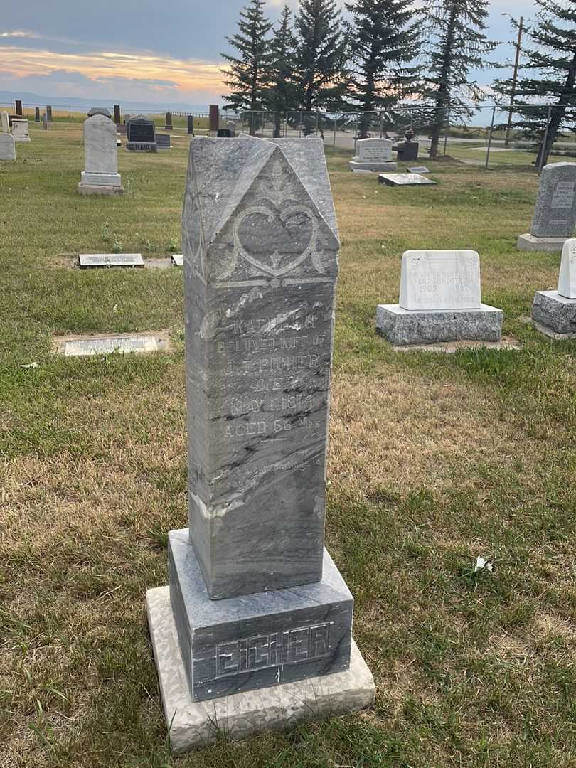 Kathlen Eicher's grave. Photo 2