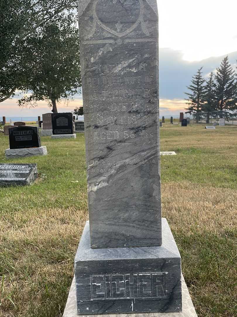 Kathlen Eicher's grave. Photo 1