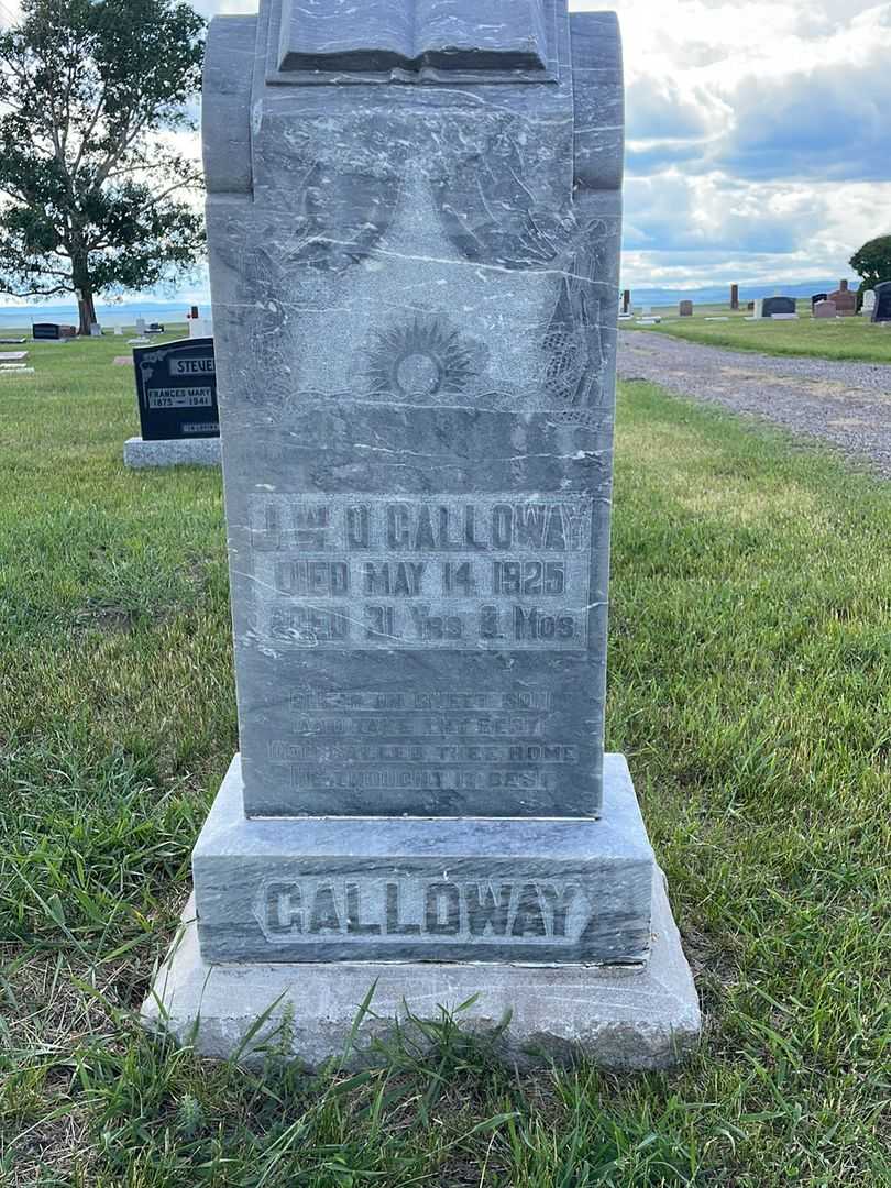 James William D. Galloway's grave. Photo 1