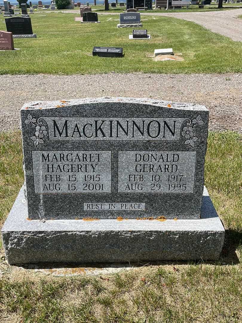 Margaret Hagerty MacKinnon's grave. Photo 1