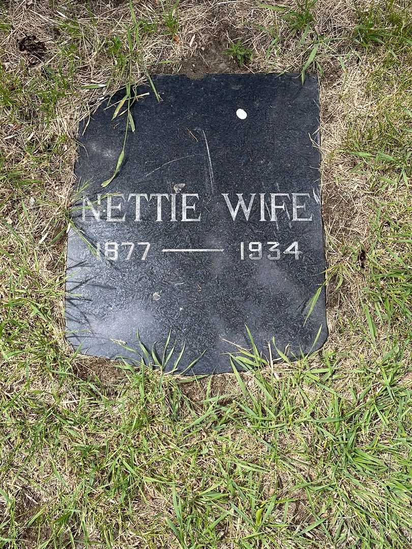 Nettie Jacobsen Hustad's grave. Photo 3