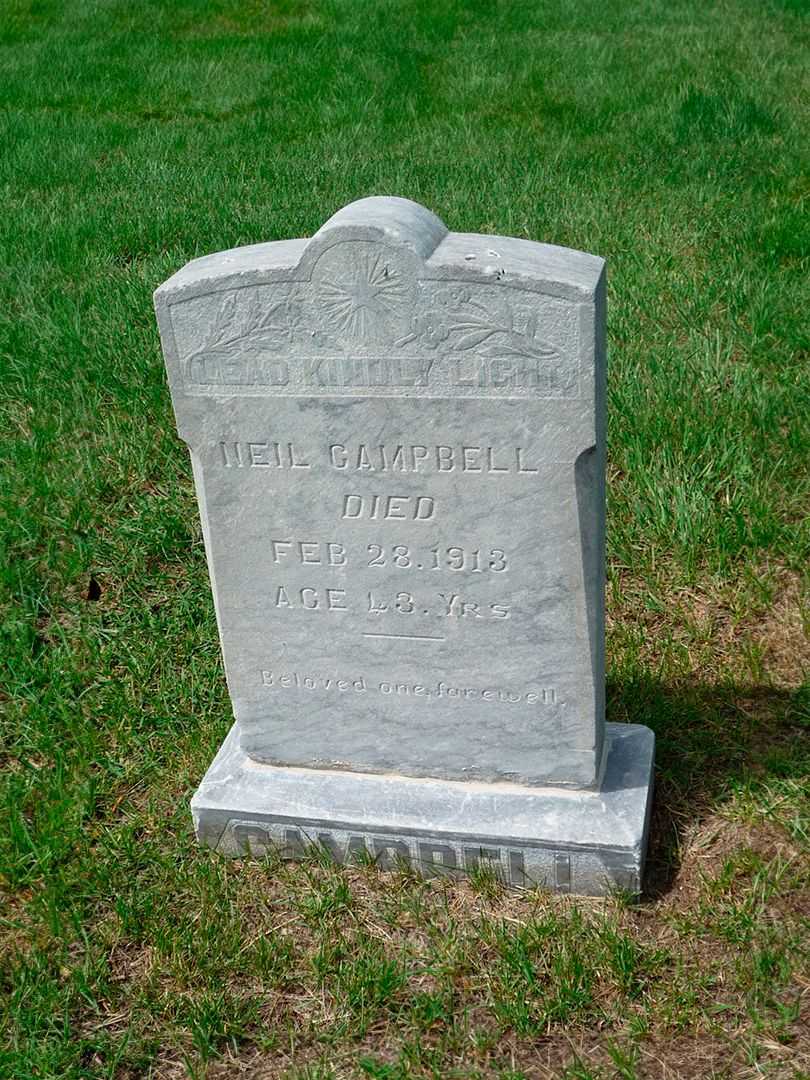 Neil Campbell's grave. Photo 1