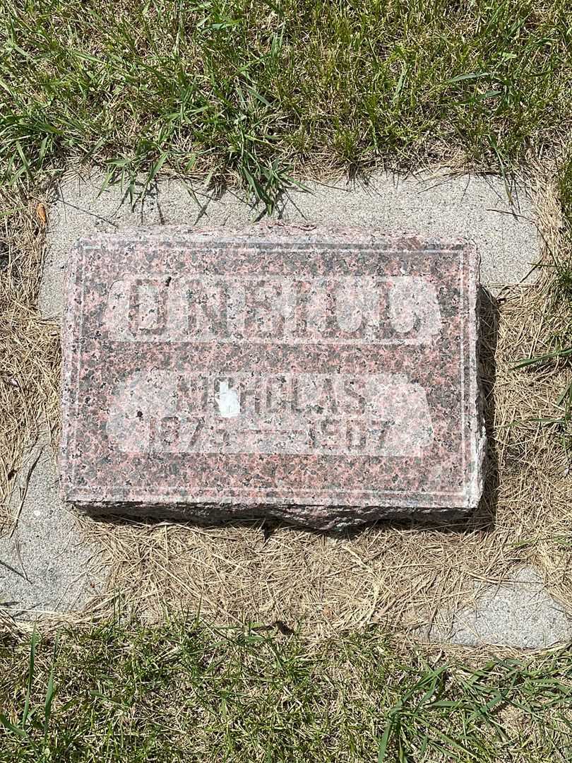 Nicholas O'Neill's grave. Photo 1
