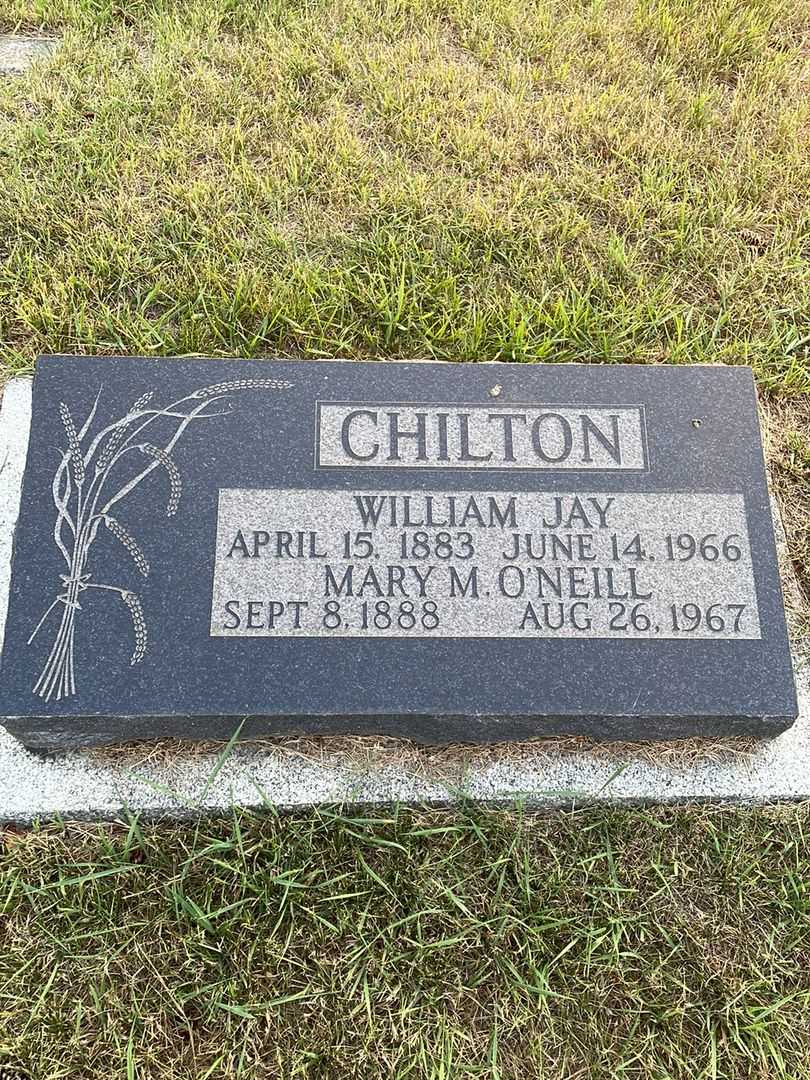 Mary Montgomery O'Neill Chilton's grave. Photo 1