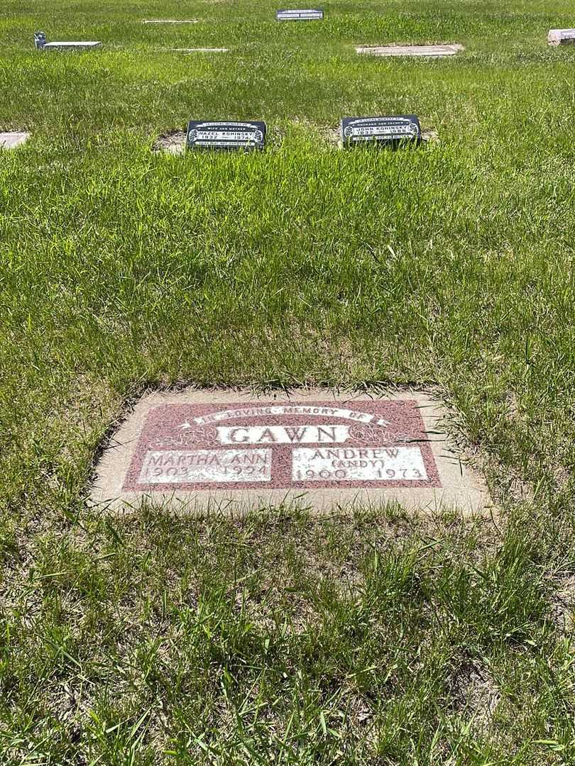 Andrew "Andy" Gawn's grave. Photo 2