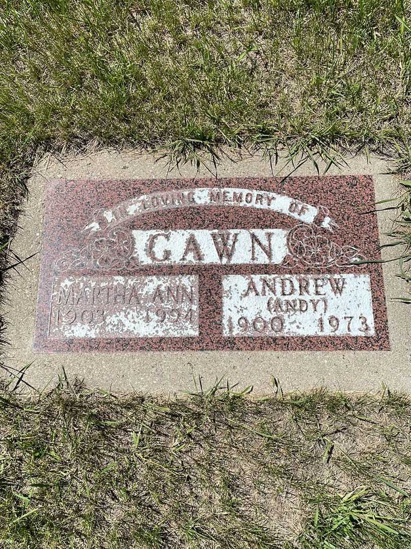 Andrew "Andy" Gawn's grave. Photo 1