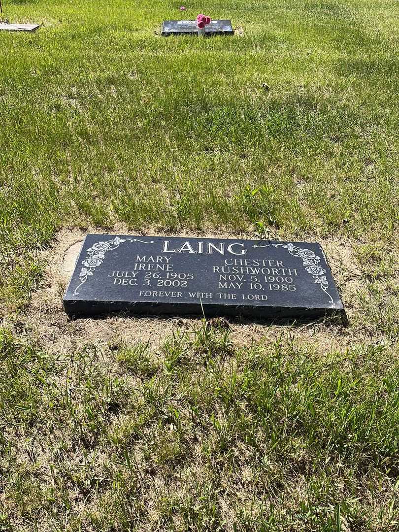 Mary Irene Laing's grave. Photo 2