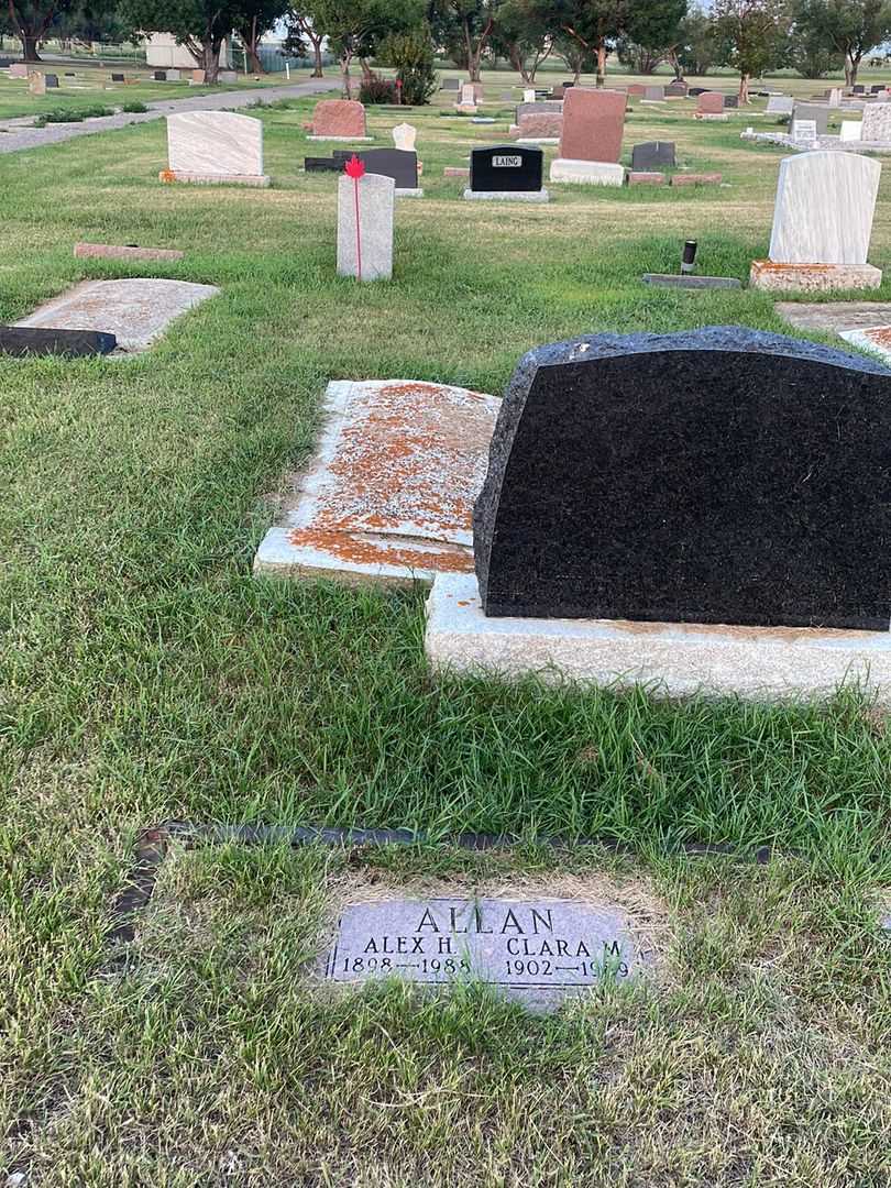 Alexander Hamilton Allan's grave. Photo 2