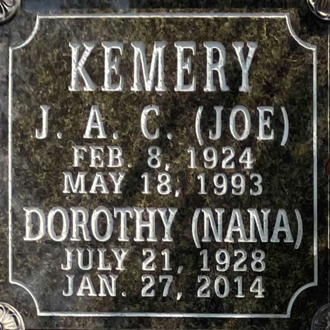 Dorothy "Nana" Kemery's grave